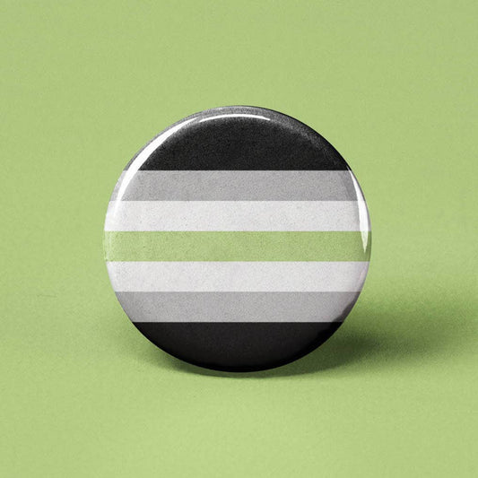 Agender Flag Pinback Button